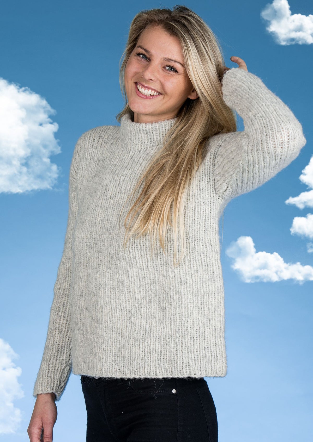 Rippenstrickpullover