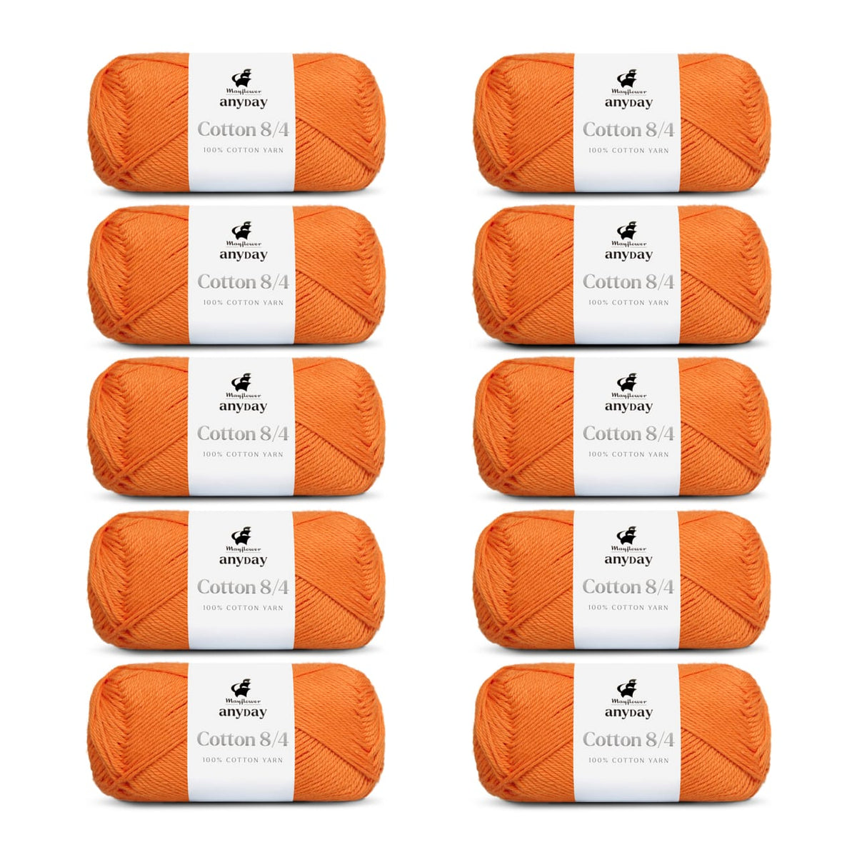 ANYDAY Cotton 8/4 10er Packung