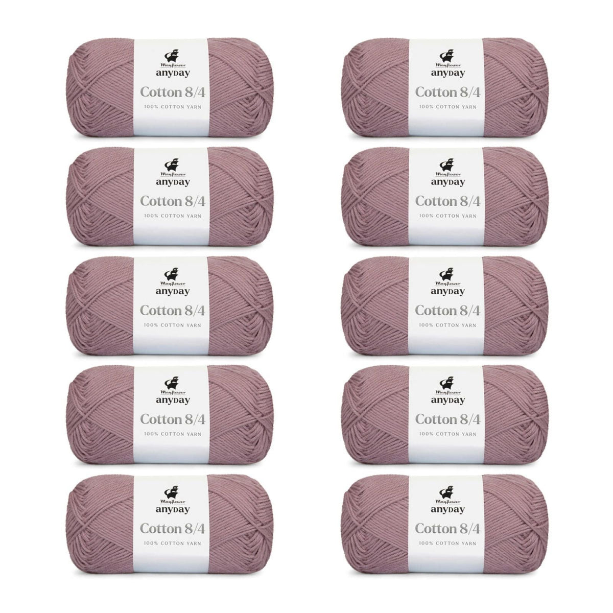 ANYDAY Cotton 8/4 10-pak