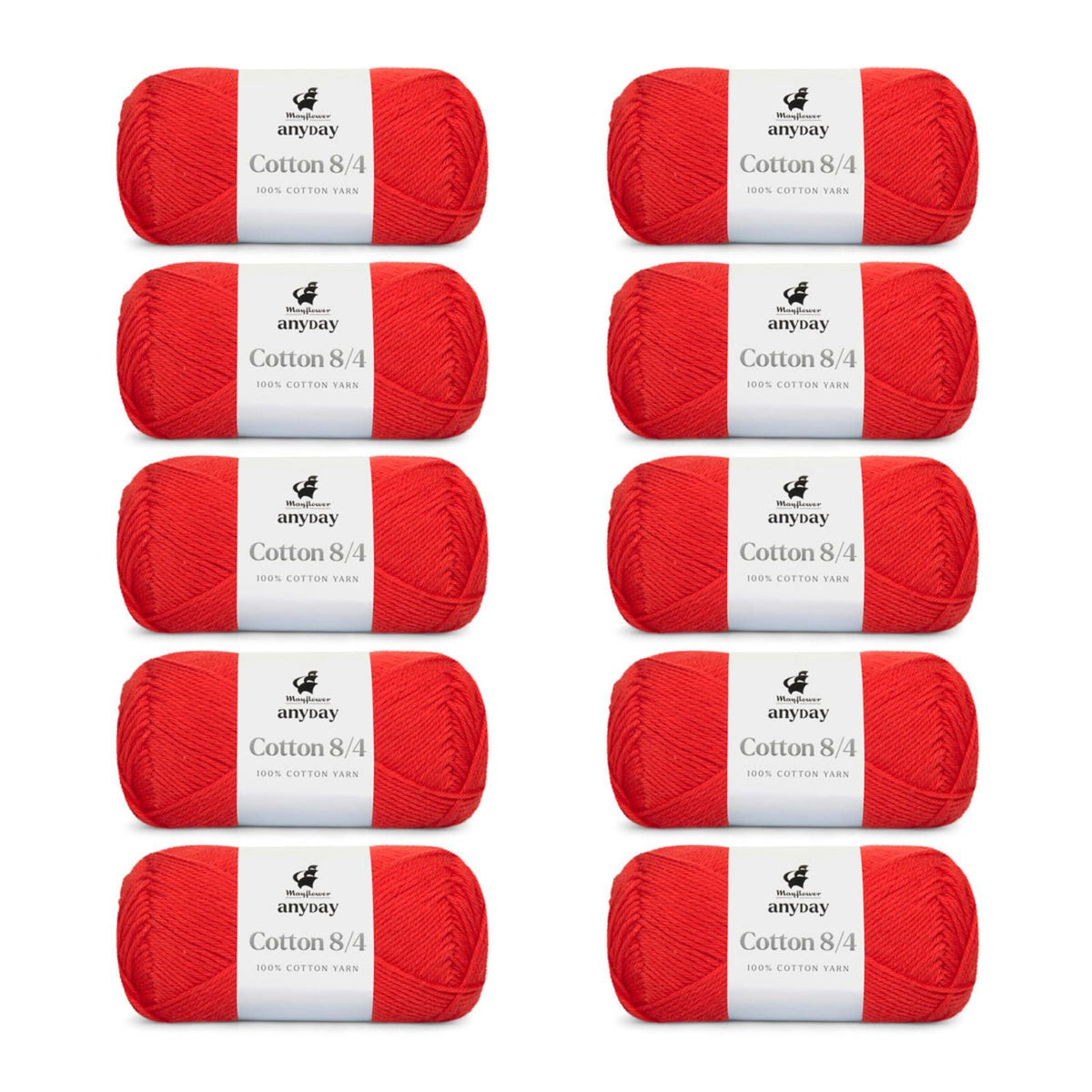 ANYDAY Cotton 8/4 10-pak
