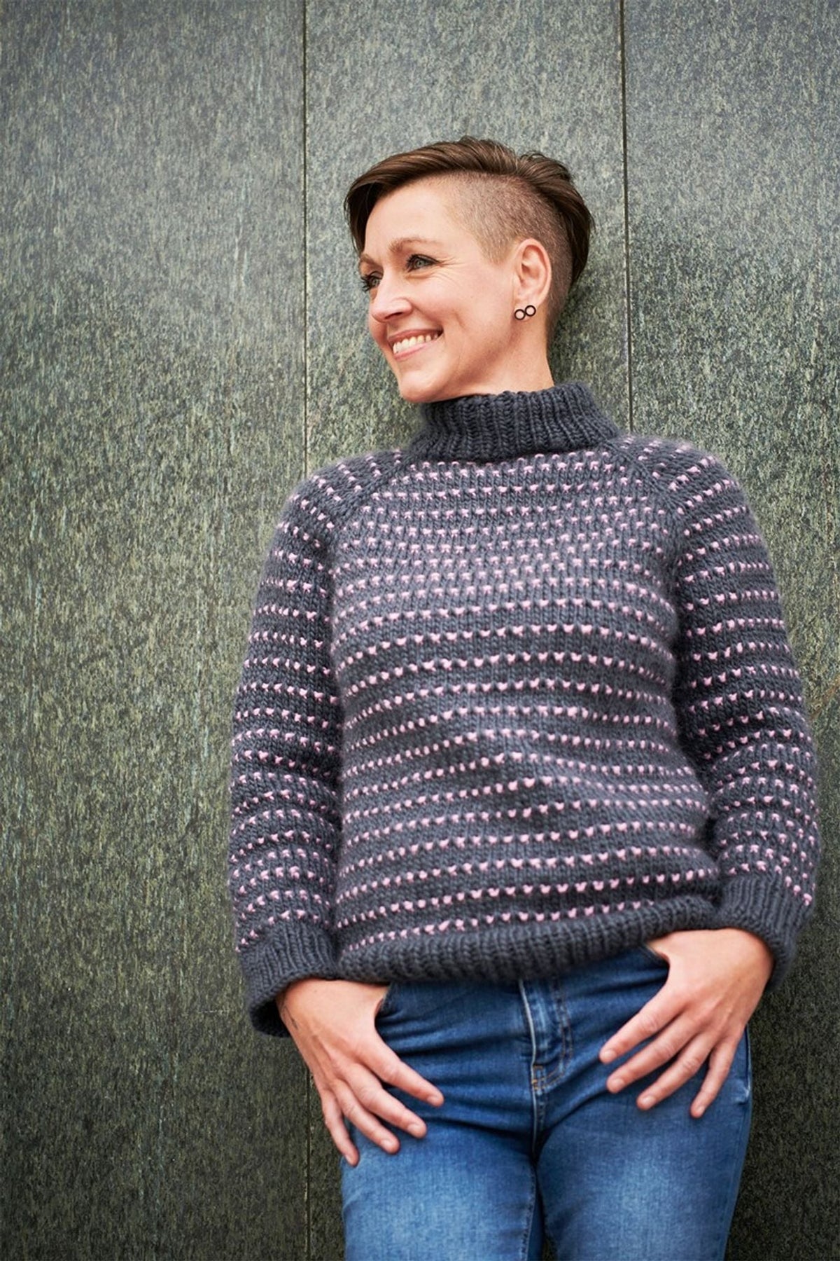 FR5 - Gewebter Strickpullover