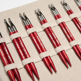 Amore Red Austauschbares Rundstricknadel-Set aus Holz, 3,50–8,00 mm