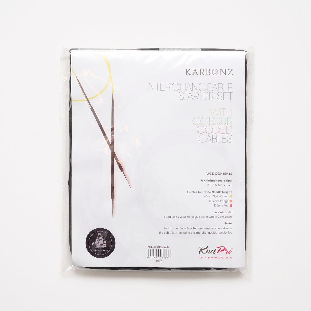 Karbonz Austauschbares Rundnadel-Set Anfänger 3,00–4,50 mm