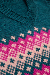 Kinderweste im Fair-Isle-Muster