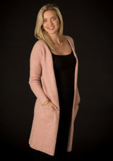 Lange Strickjacke