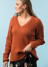 Klassischer Pullover mit V-Ausschnitt