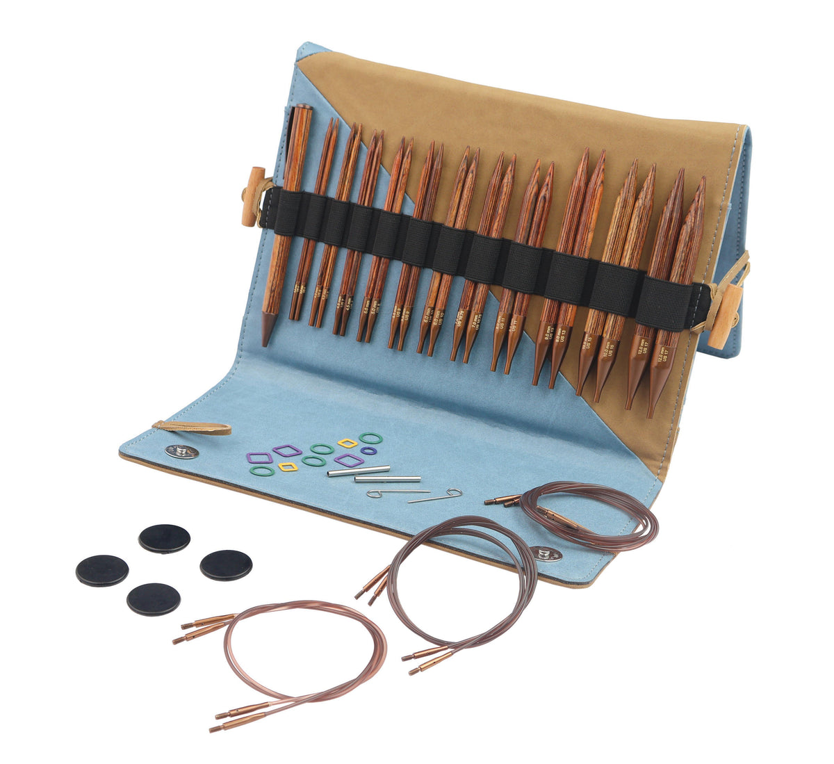 Ginger Austauschbares Rundstricknadel-Set 3,50–12,00 mm Normal