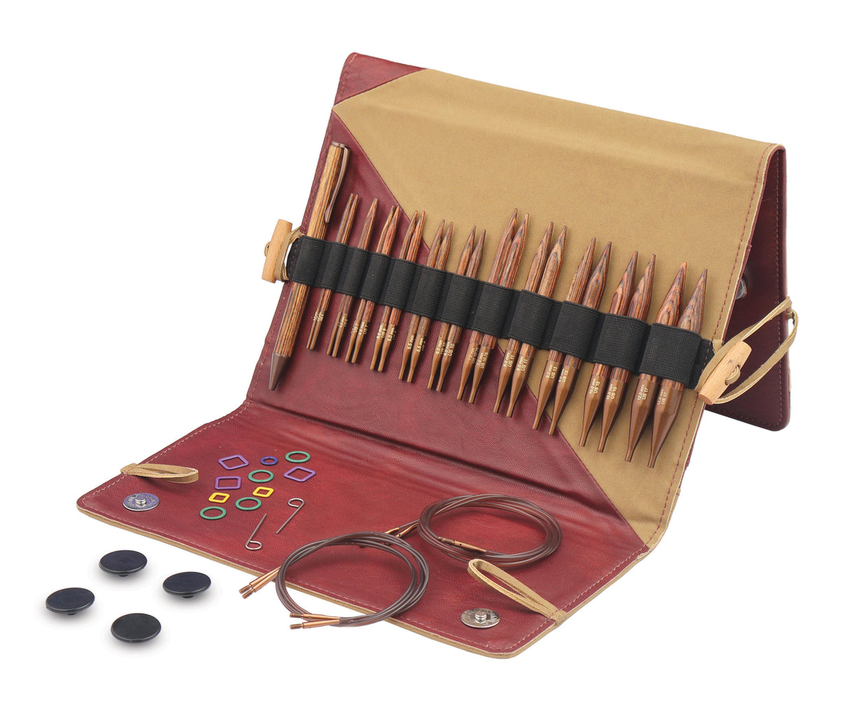 Ginger Austauschbares Rundstricknadel-Set 3,50–12,00 mm Kurz