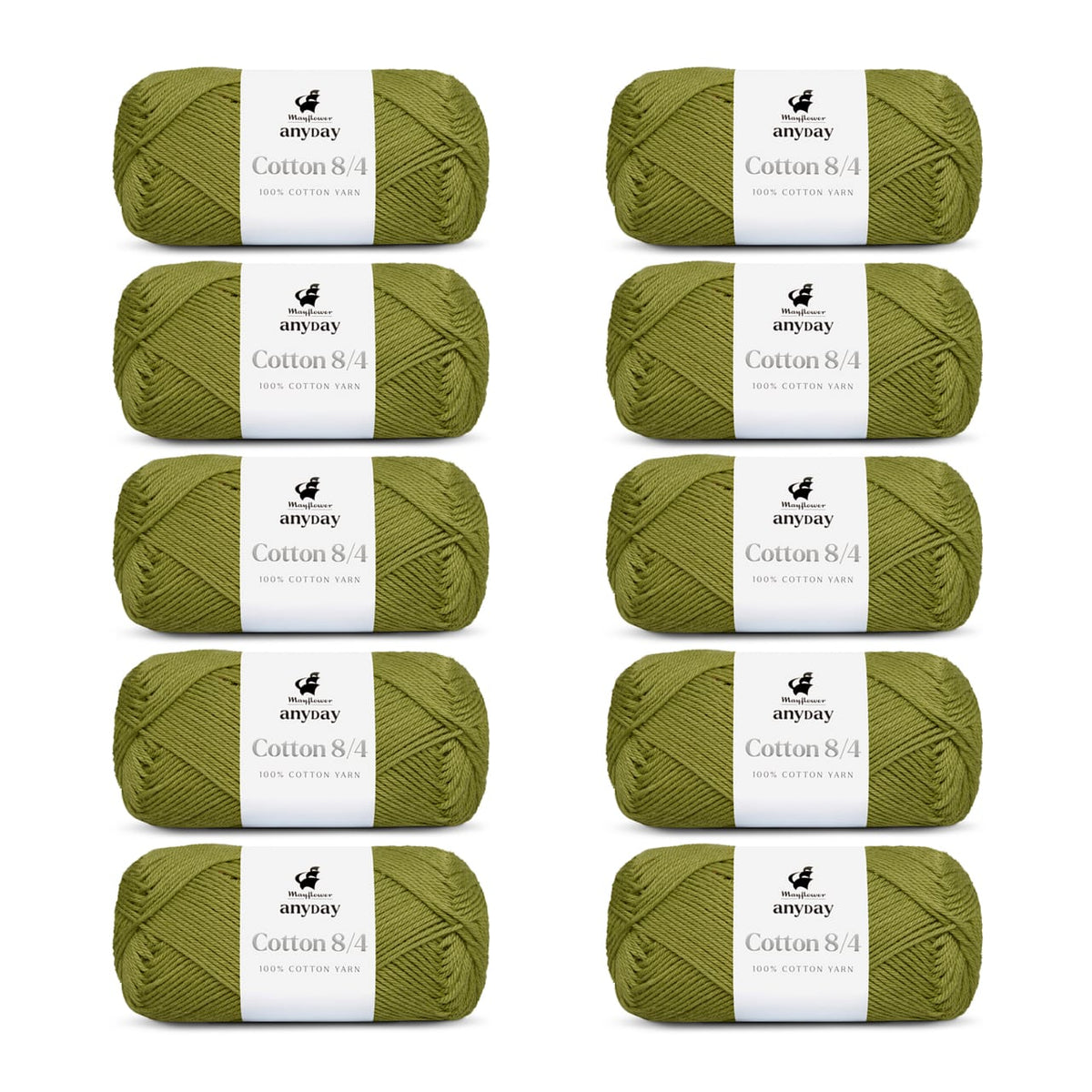 ANYDAY Cotton 8/4 10er Packung