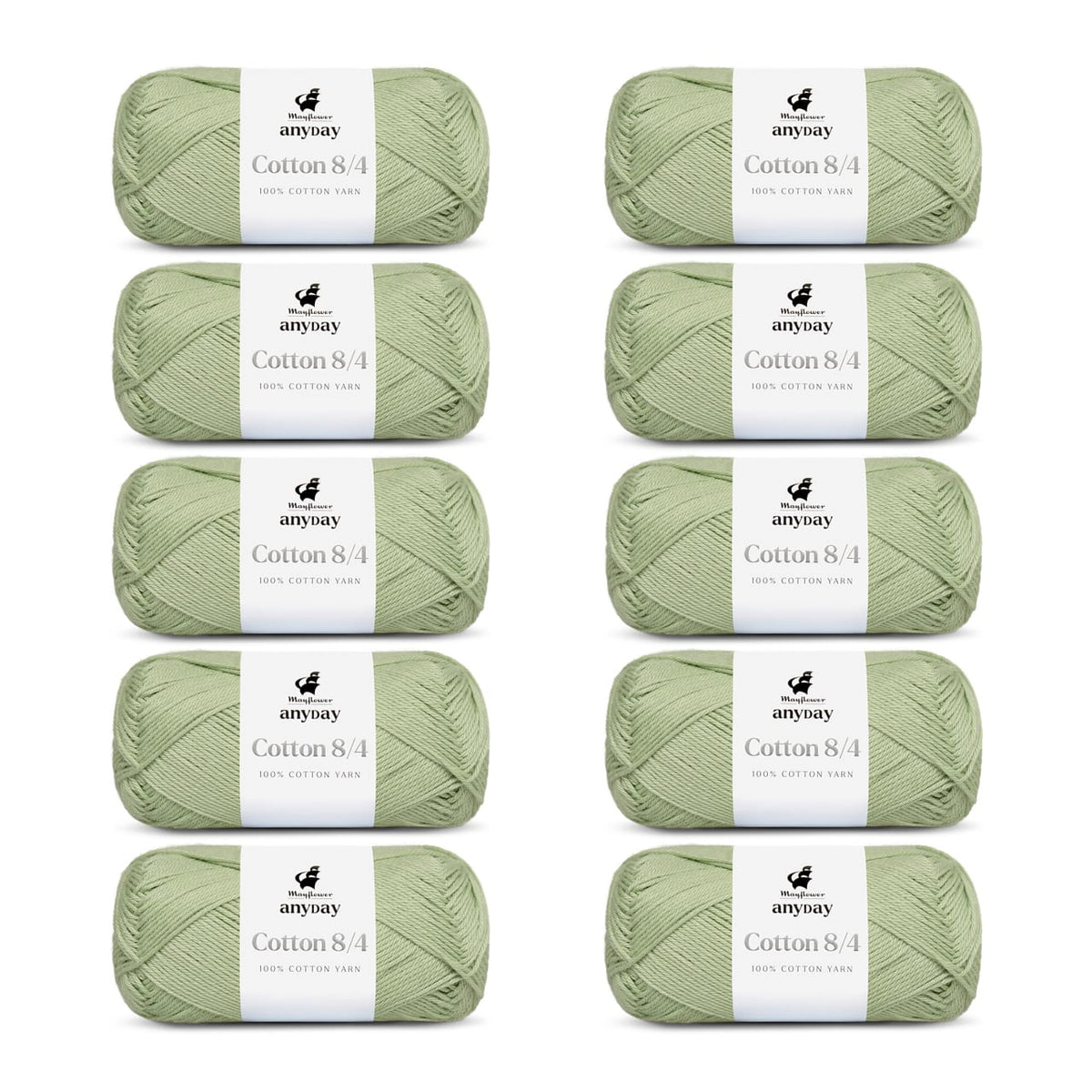 ANYDAY Cotton 8/4 10er Packung