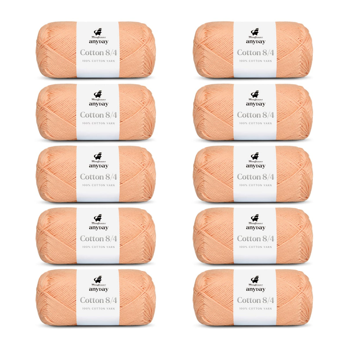 ANYDAY Cotton 8/4 10er Packung