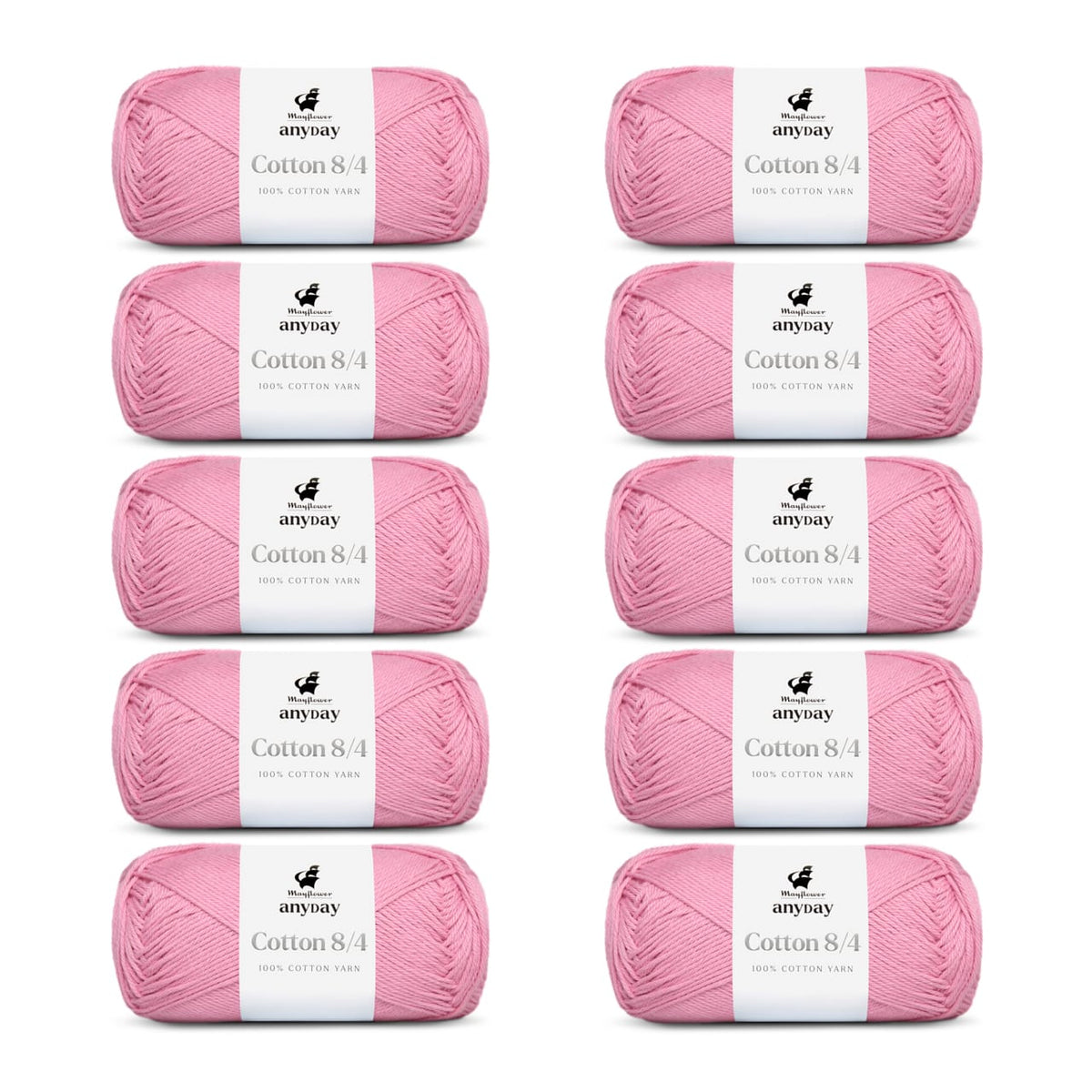 ANYDAY Cotton 8/4 10er Packung