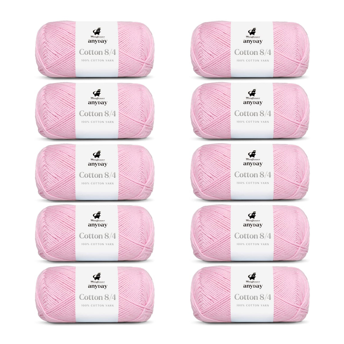 ANYDAY Cotton 8/4 10er Packung