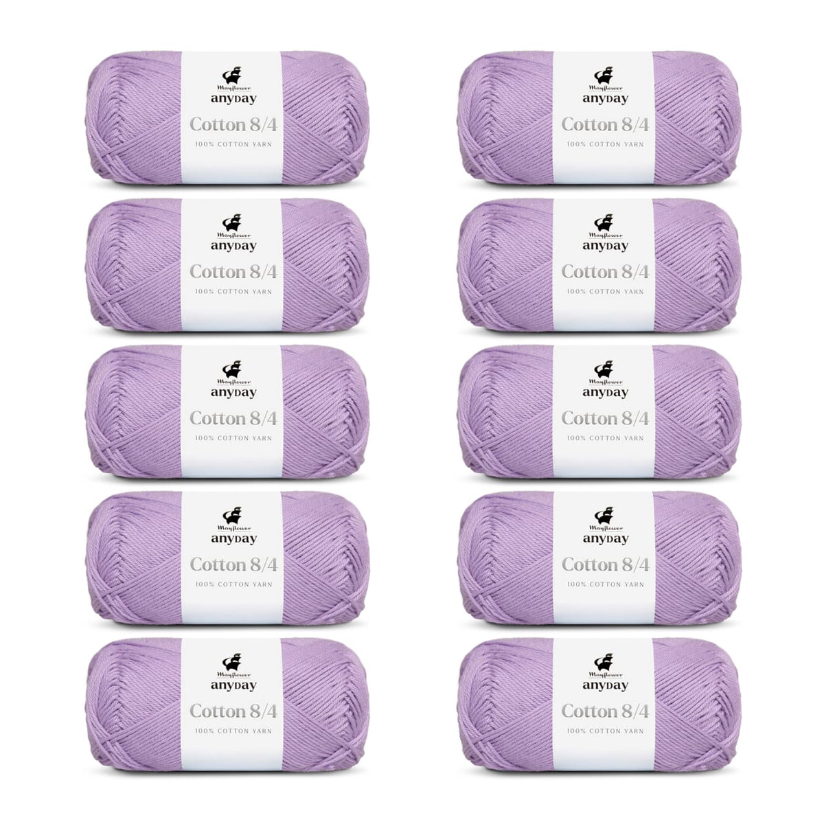 ANYDAY Cotton 8/4 10er Packung