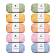 ANYDAY Cotton 8/4 Colorbag 10er Packung
