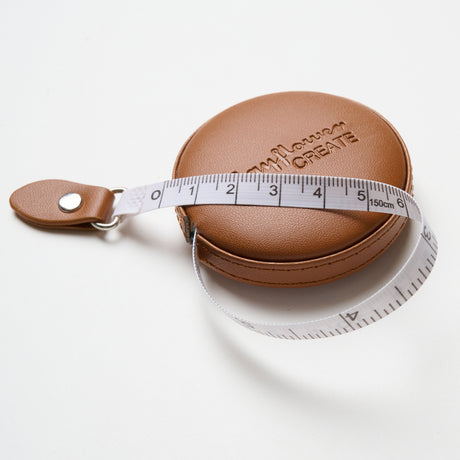 Mayflower Create PU Leder Maßband rund 150cm Cognac
