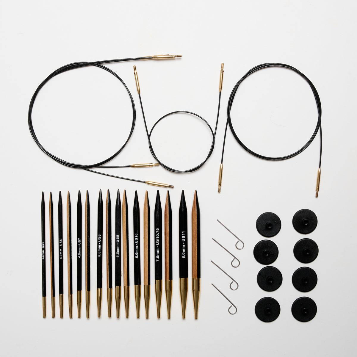 Mayflower Create Black & White Austauschbares Rundstricknadel-Set 