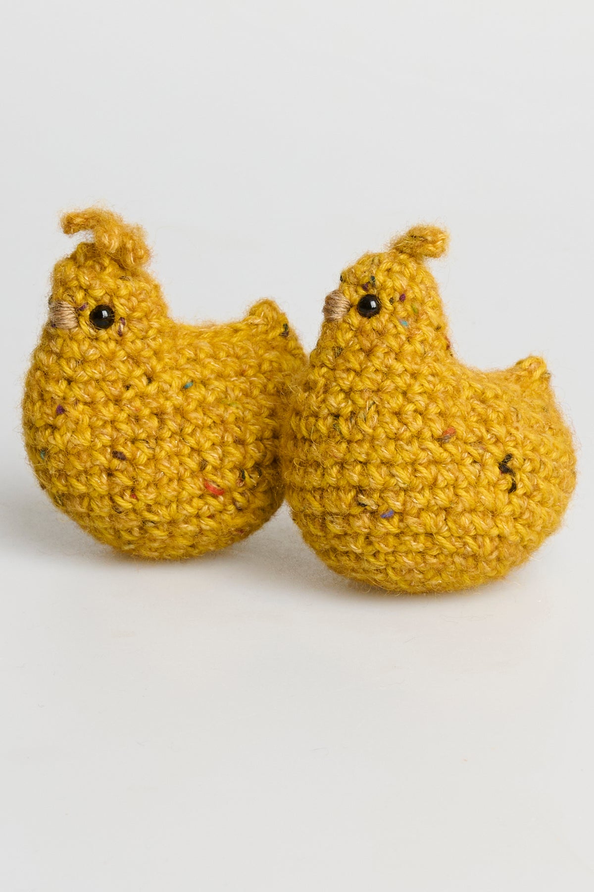 Gehäkelte Osterhühner mit Küken