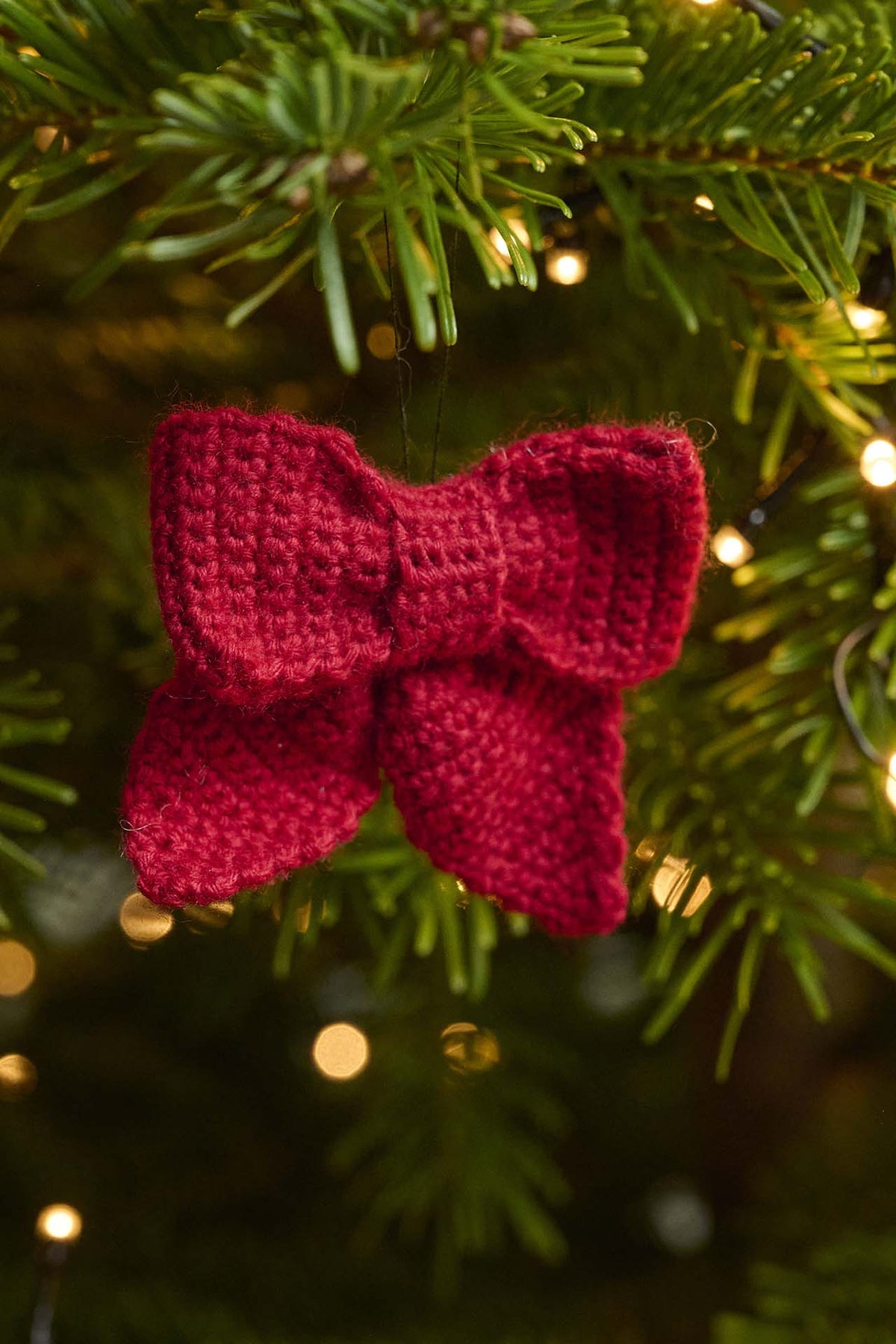 Gehäkelte Schleife - Weihnachten