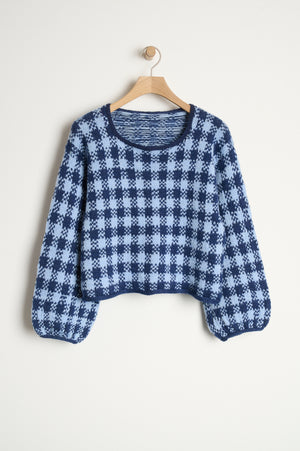 Gingham Sweater Anleitung