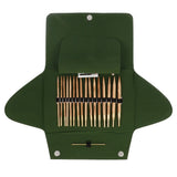 ADDI Klicken Sie auf Nature Rundstricknadel-Set Etui Oliven 
