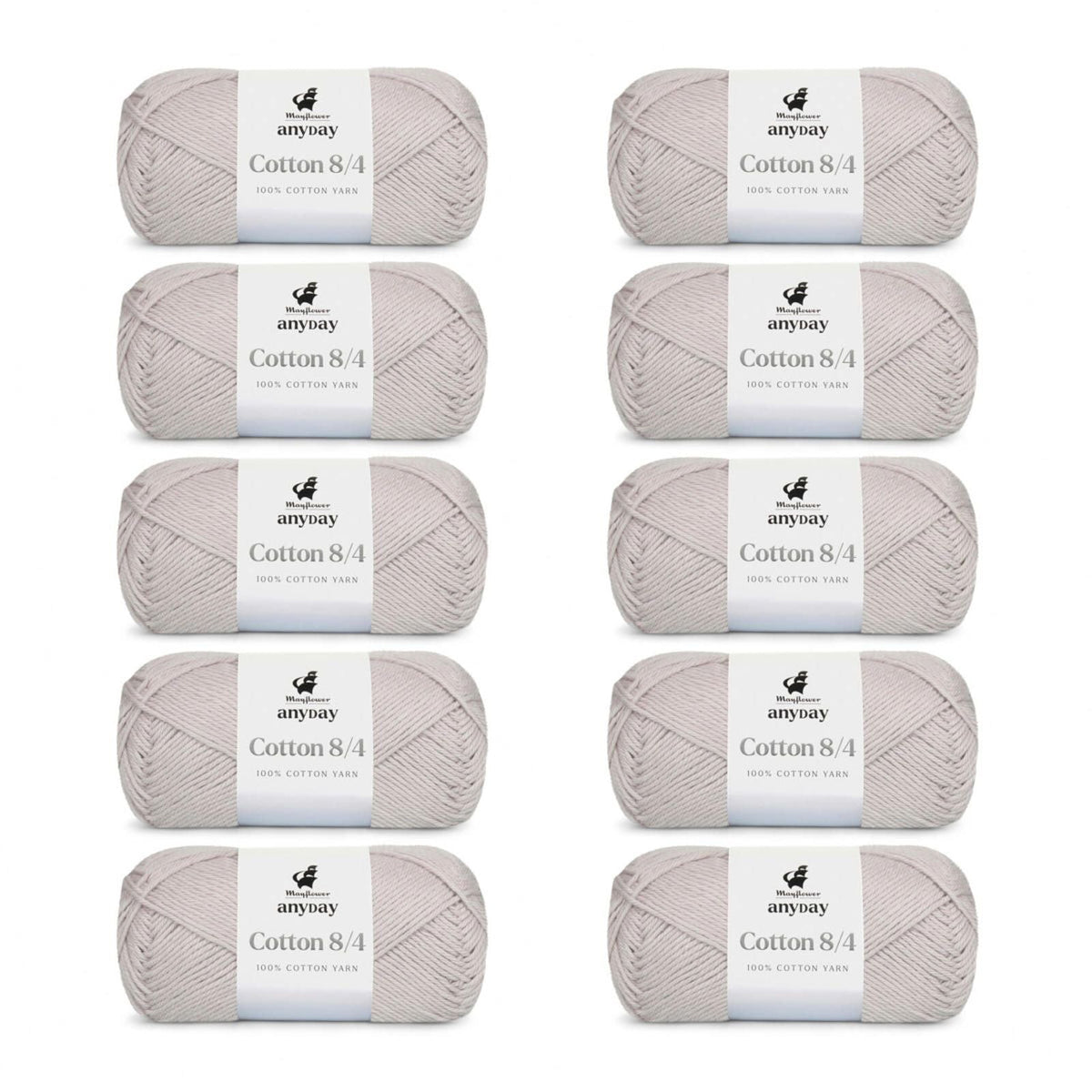 ANYDAY Cotton 8/4 10-pak
