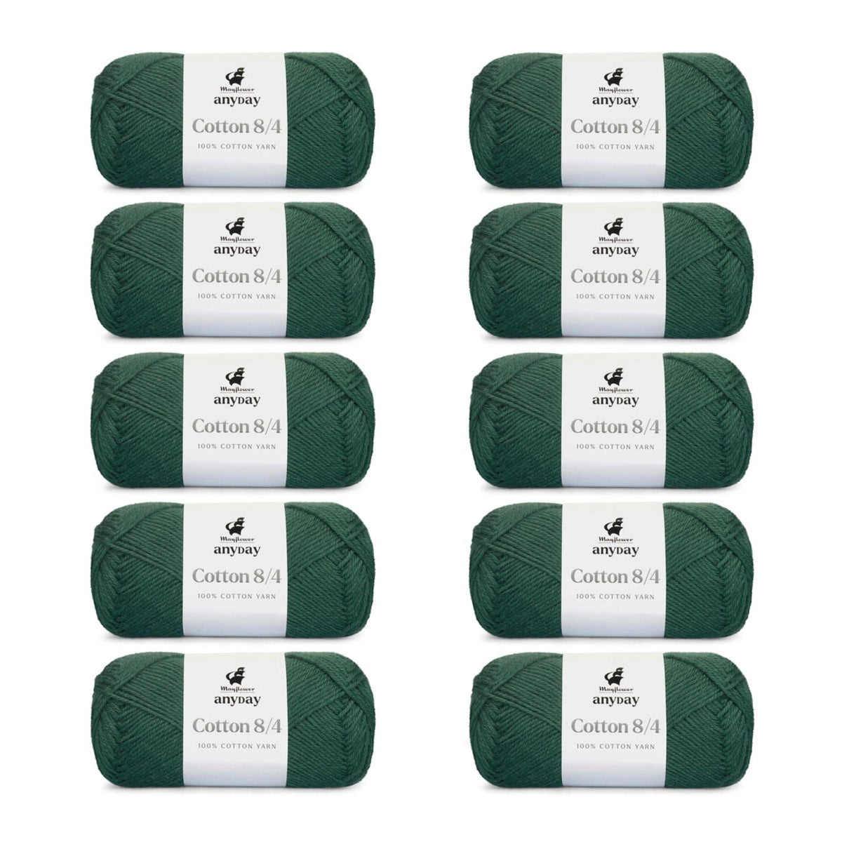 ANYDAY Cotton 8/4 10-pak