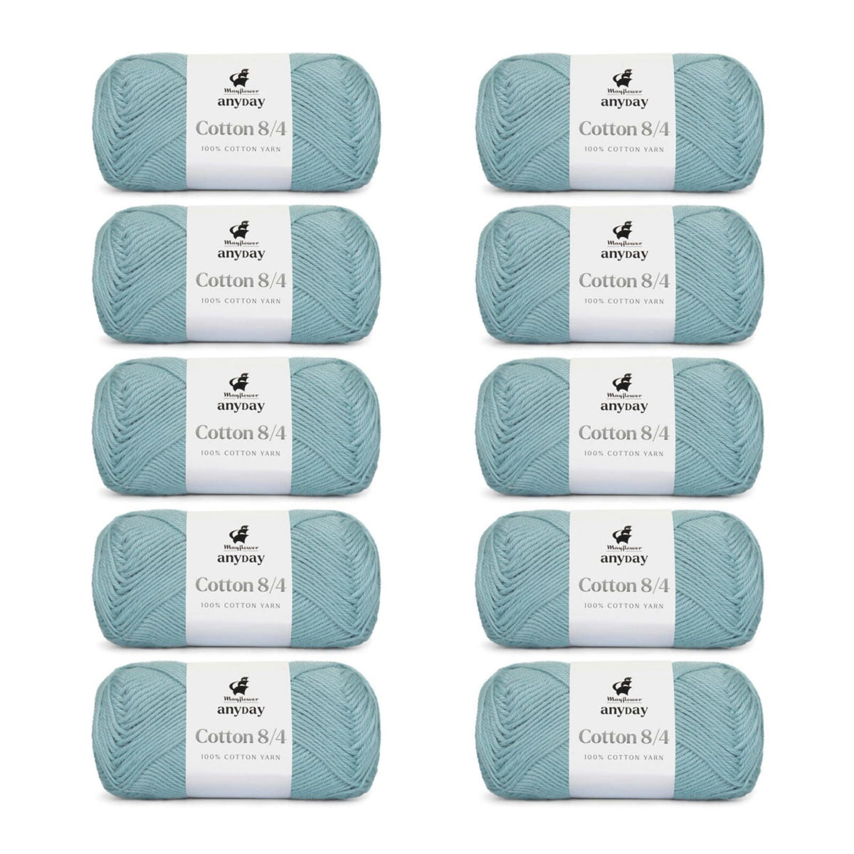 ANYDAY Cotton 8/4 10-pak