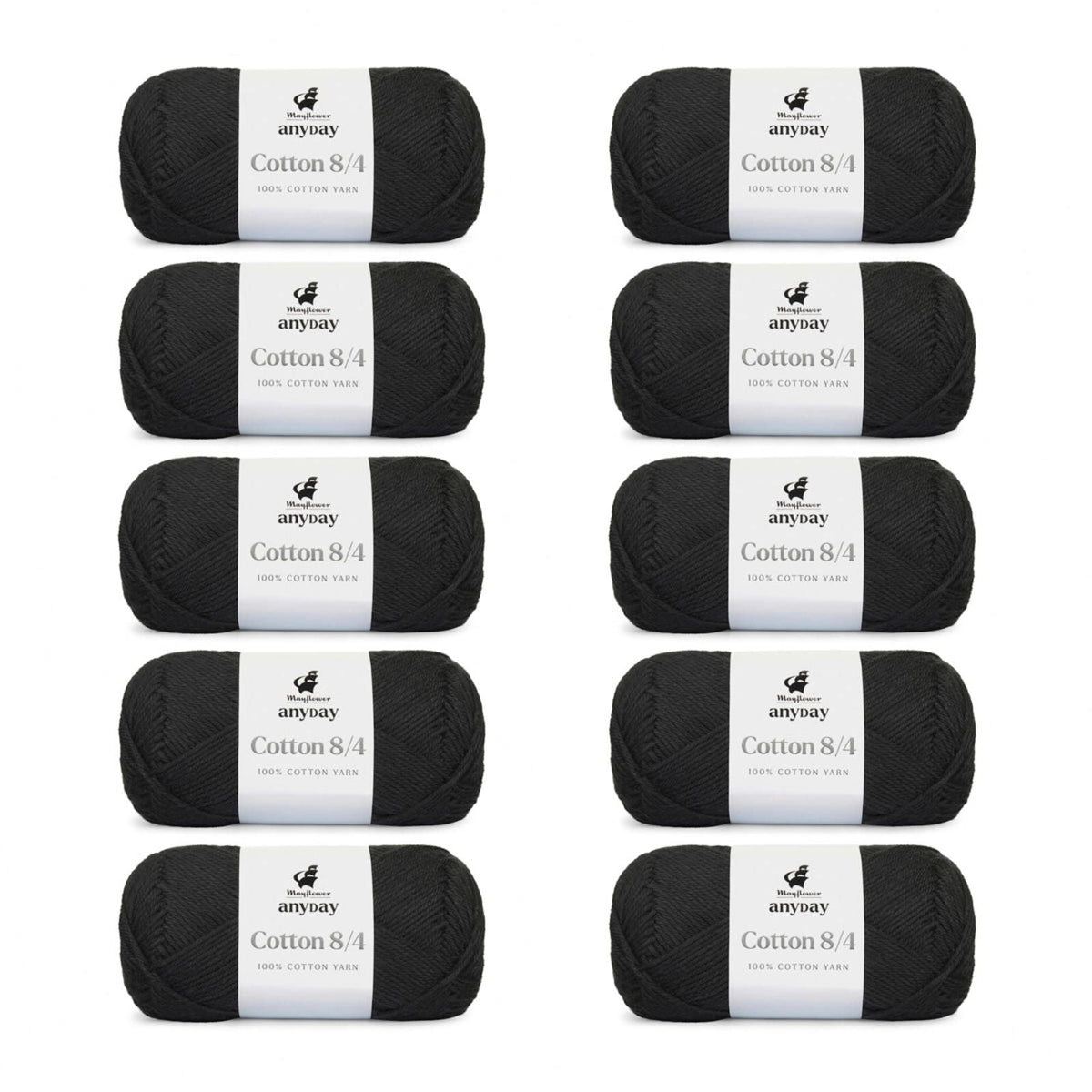 ANYDAY Cotton 8/4 10-pak