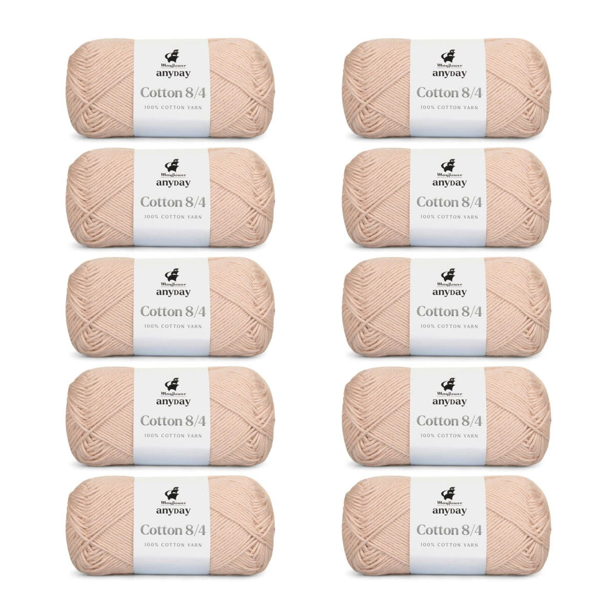 ANYDAY Cotton 8/4 10-pak