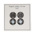 Go Handmade Magnetknapper 20mm Ø 2 stk. Grå