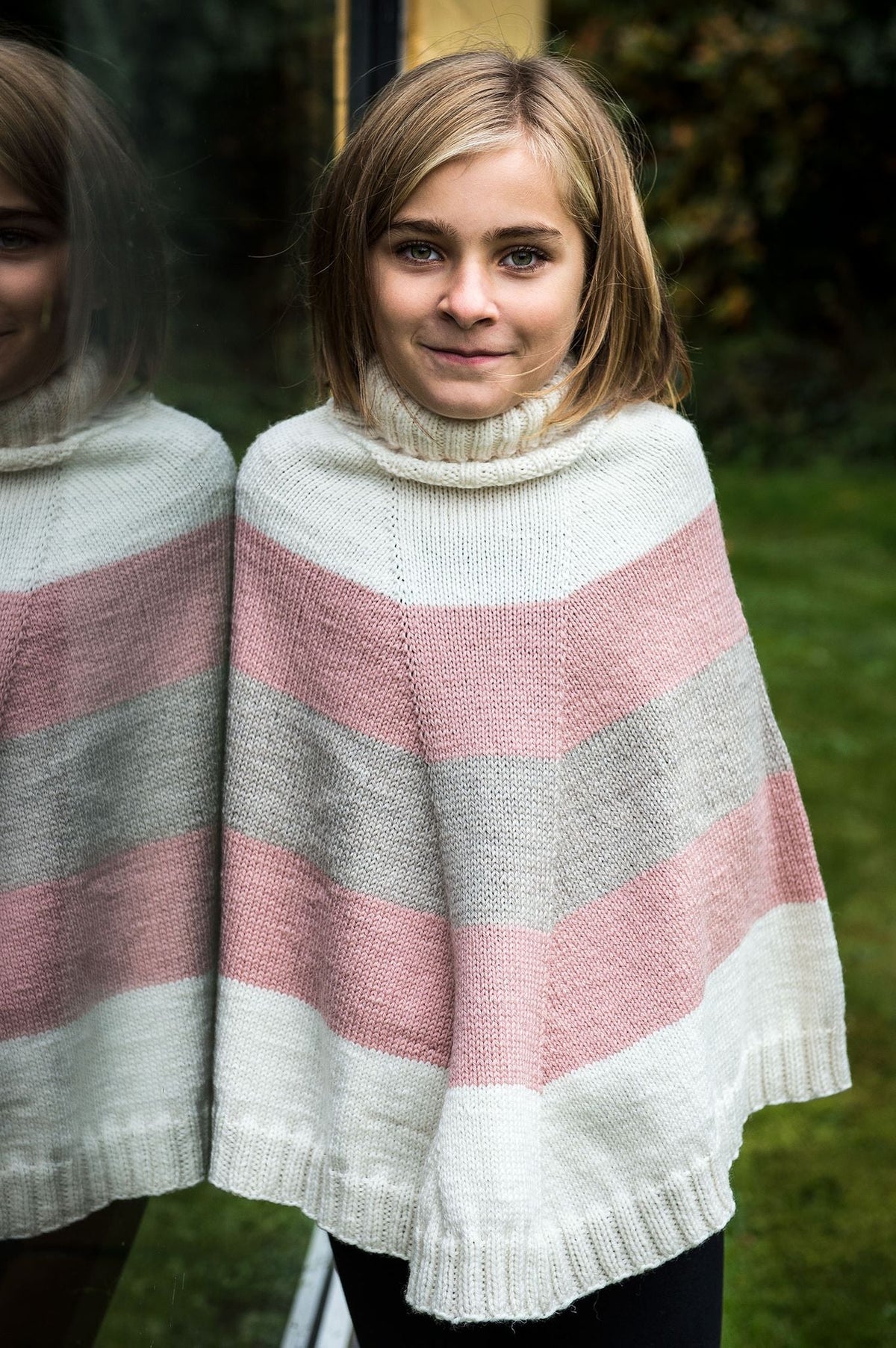 Streifen Poncho