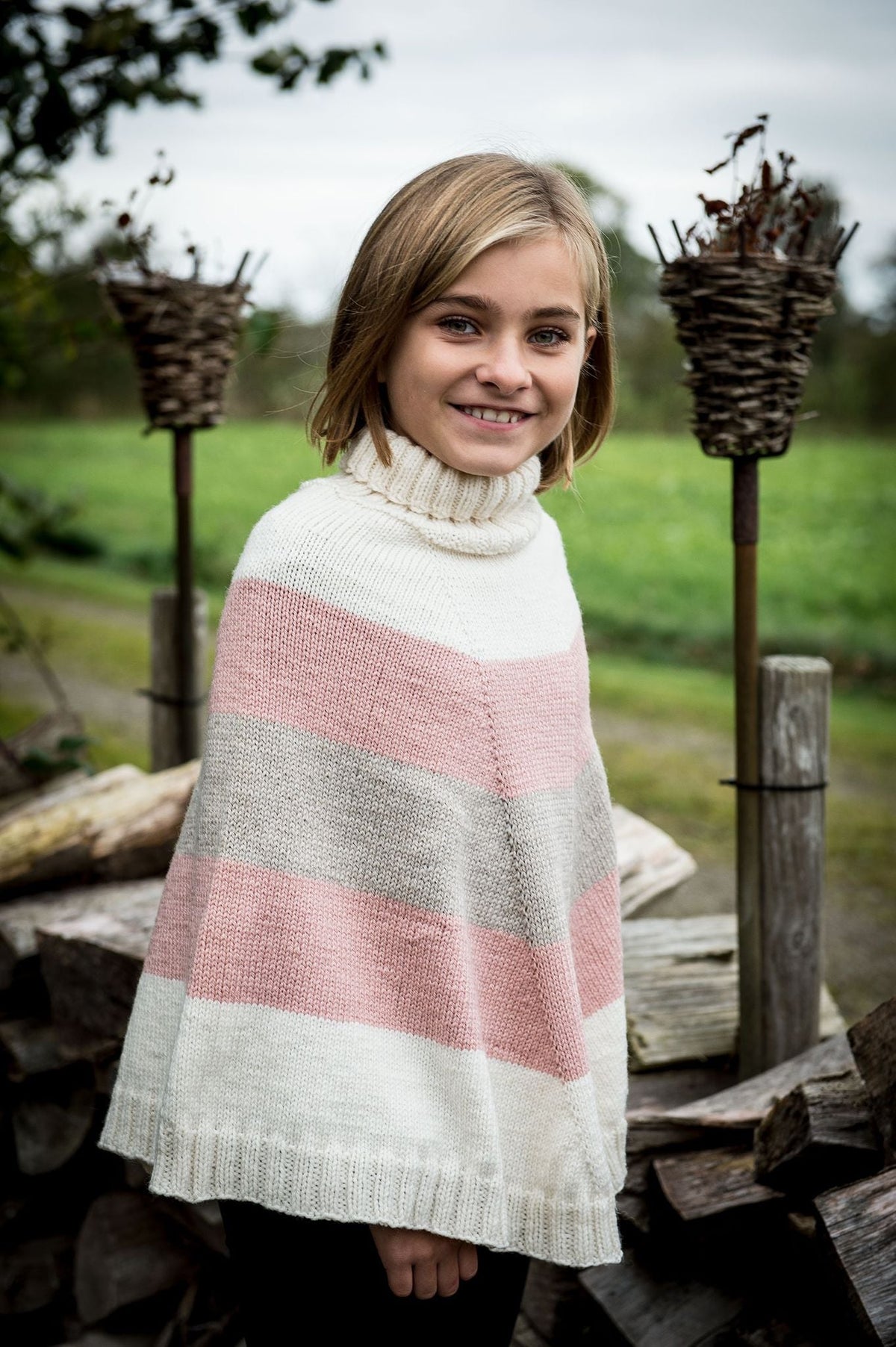 Streifen Poncho