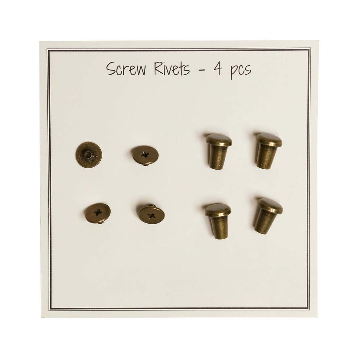 Go Handmade Schrauben L 10 mm x 8,2 mm Ø 4 Stcs. Bronze