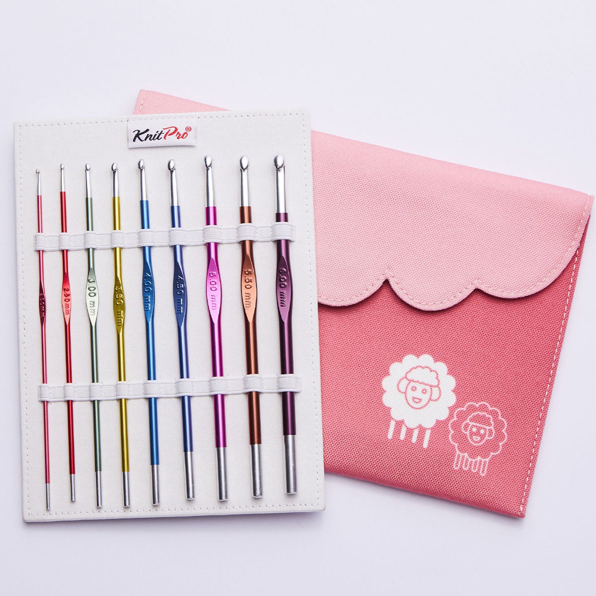 Zing Häkelnadeln im Set, Etui Altrosa (2.0-6.0 mm) 