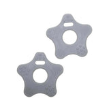 Go Handmade weiche tpe figur stern 2 x 60mm grau