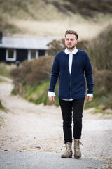 Herren -Strickjacke mit Reißverschluss